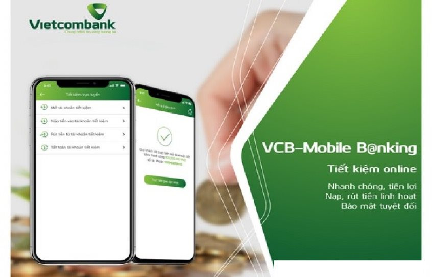Ngân hàng trực tuyến của Vietcombank cho phép khách hàng thực hiện các giao dịch ngân hàng trên nền tảng website