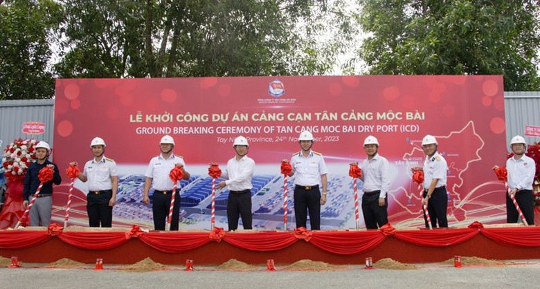 Chính thức khởi công dự án cảng cạn Tân cảng Mộc Bài