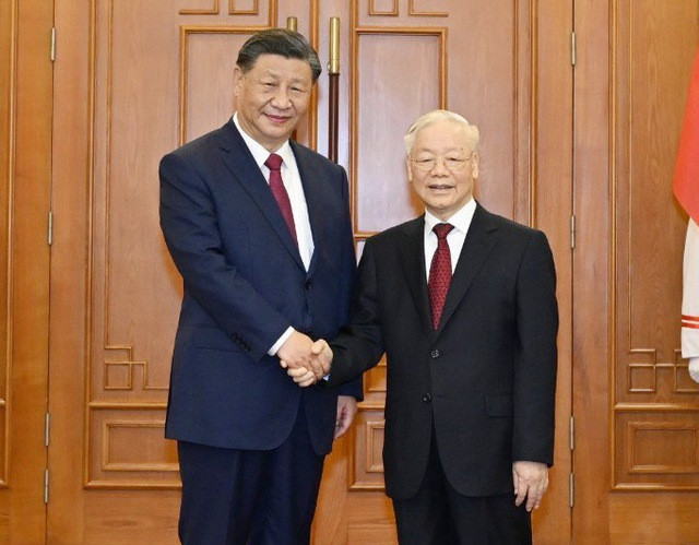 Tổng Bí thư Nguyễn Phú Trọng chủ trì lễ đón cấp Nhà nước Tổng Bí thư, Chủ tịch Trung Quốc Tập Cận Bình- Ảnh 9.