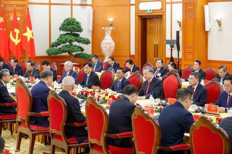 Tổng Bí thư Tô Lâm hội đàm với Tổng Bí thư, Chủ tịch nước Trung Quốc Tập Cận Bình- Ảnh 5.
