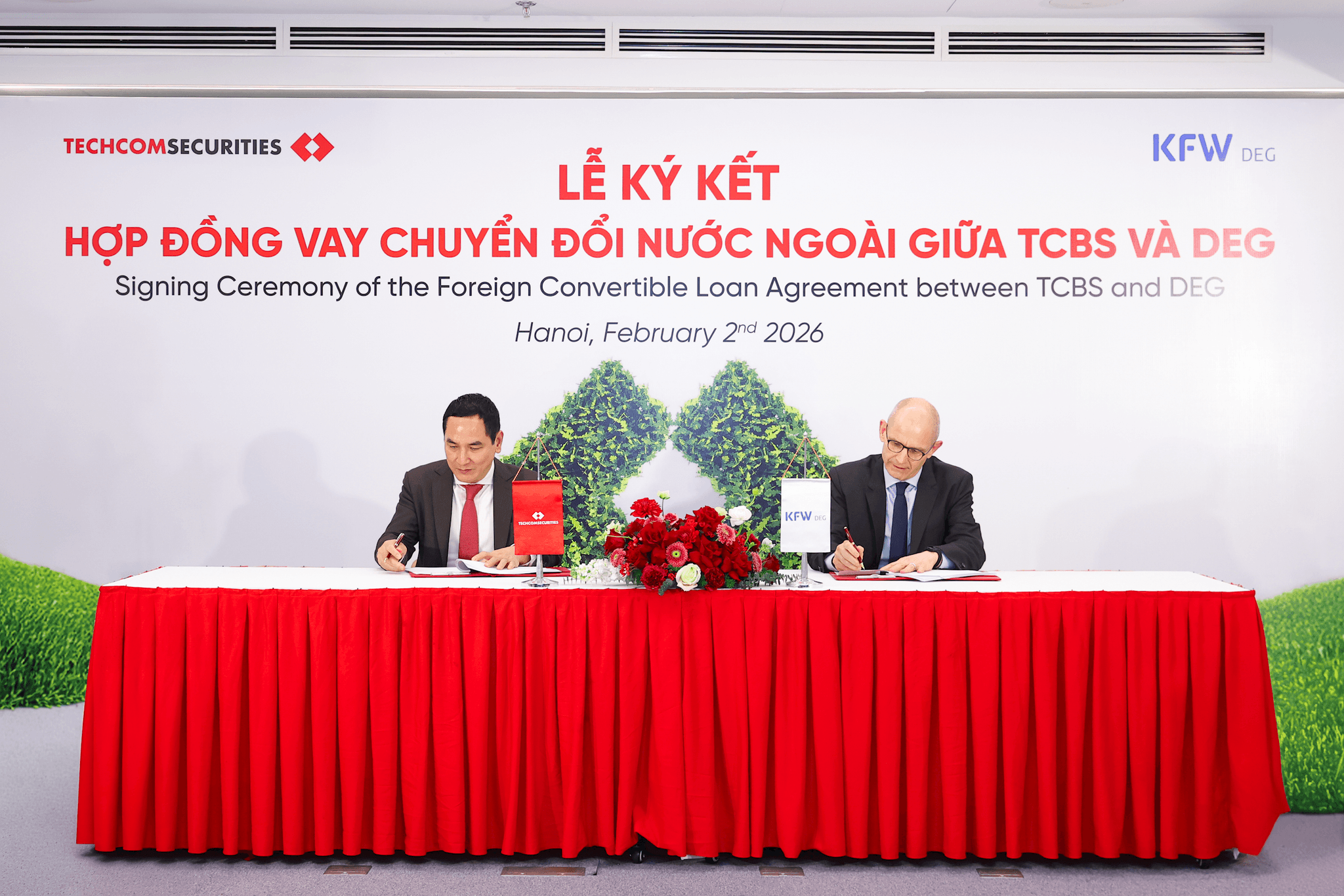 Chứng khoán TCBS và đối tác DEG của Đức ký kết hợp tác
