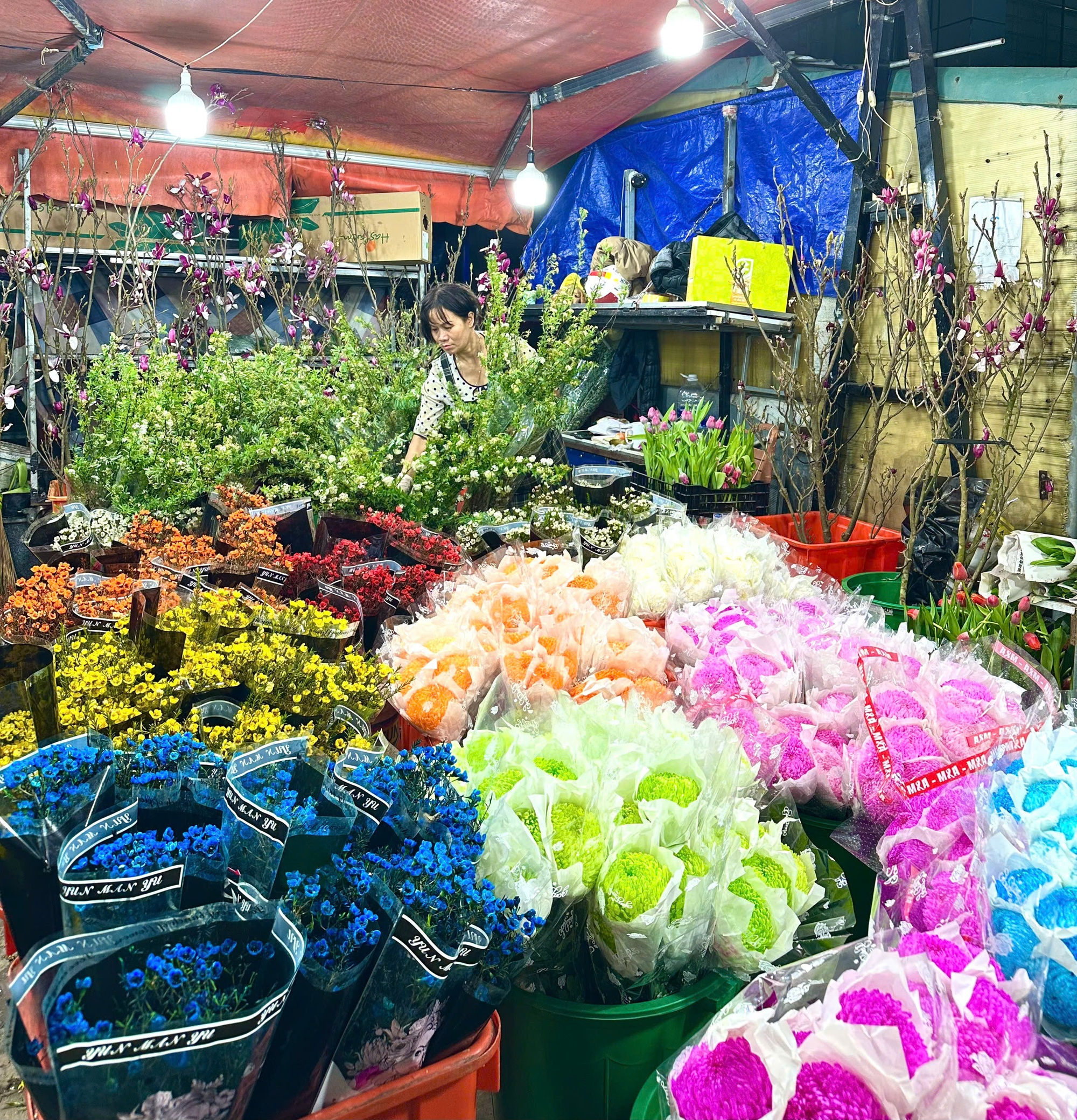 Chợ hoa đêm Quảng Bá - 'Hồn Tết' của đất Hà Thành- Ảnh 11. Chợ hoa đêm Quảng Bá - 'Hồn Tết' của đất Hà Thành- Ảnh 11.