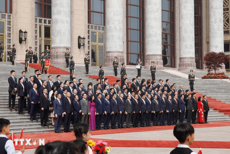 Lễ đón trọng thể Tổng Bí thư, Chủ tịch nước Tô Lâm thăm cấp Nhà nước đến Trung Quốc- Ảnh 4.