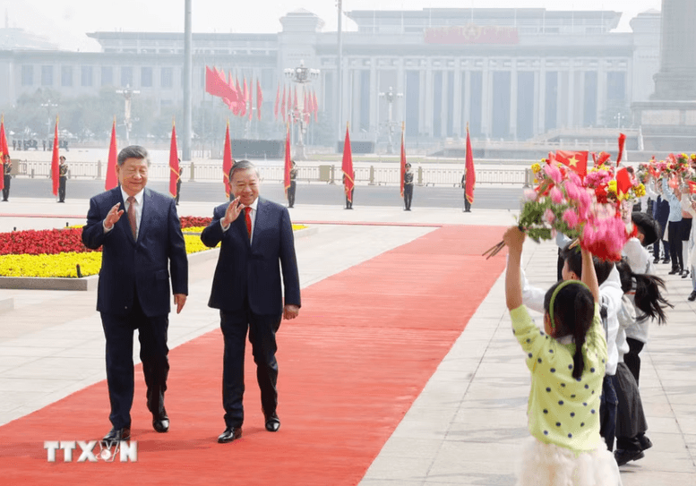 Lễ đón trọng thể Tổng Bí thư, Chủ tịch nước Tô Lâm thăm cấp Nhà nước đến Trung Quốc- Ảnh 5.