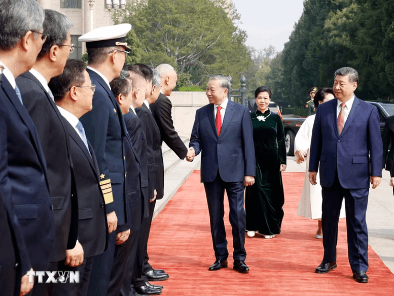 Lễ đón trọng thể Tổng Bí thư, Chủ tịch nước Tô Lâm thăm cấp Nhà nước đến Trung Quốc- Ảnh 6.