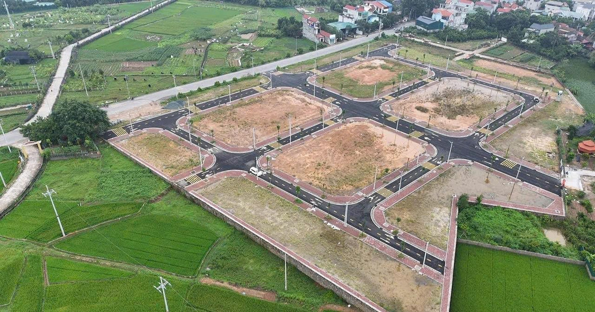 Huyện vùng ven Hà Nội đấu giá 39 lô đất, giá trúng cao nhất là 60 triệu đồng/m2