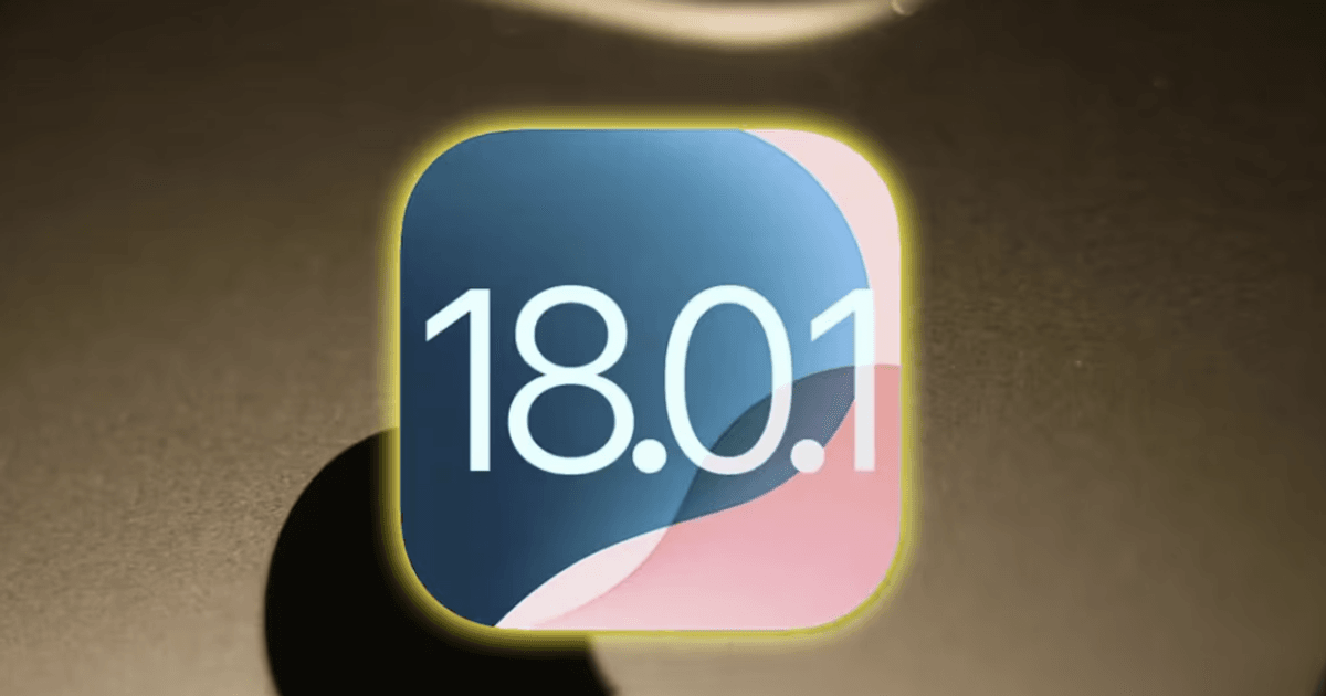 Apple đã phát hành bản cập nhật iOS 18.0.1