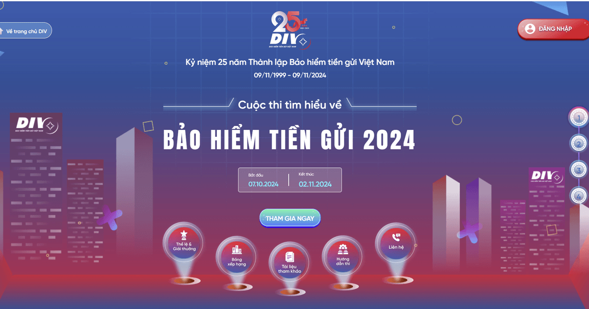 Hiệp hội Ngân hàng kêu gọi hội viên tham gia Cuộc thi trực tuyến Tìm hiểu về Bảo hiểm tiền gửi
