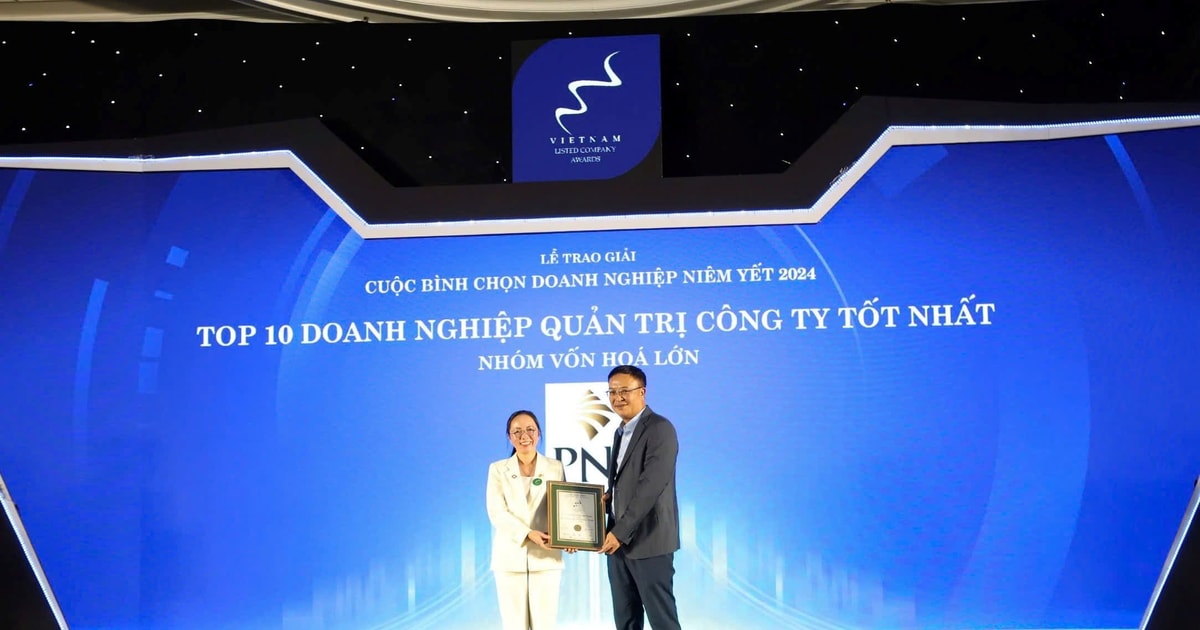 PNJ vào top 10 doanh nghiệp niêm yết quản trị công ty tốt nhất