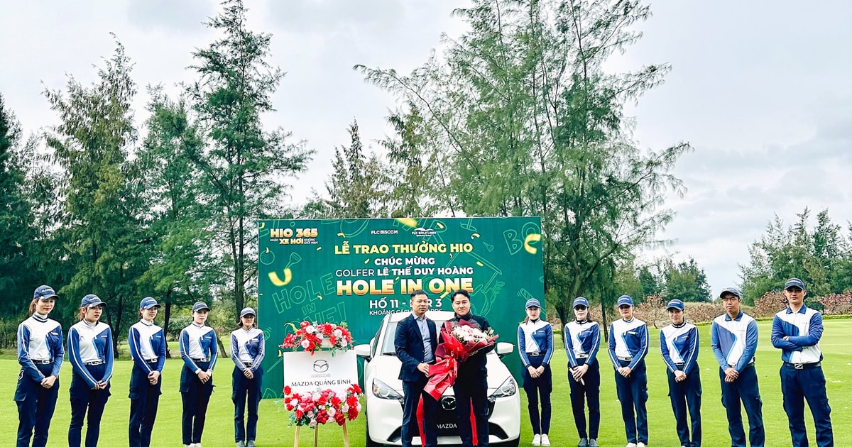 FLC Golf Links Quang Binh trao giải thưởng ô tô tới golfer Lê Thế Duy Hoàng