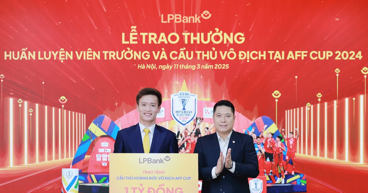 LPBank trao thưởng cho Huấn luyện viên trưởng và cầu thủ vô địch tại AFF CUP 2024