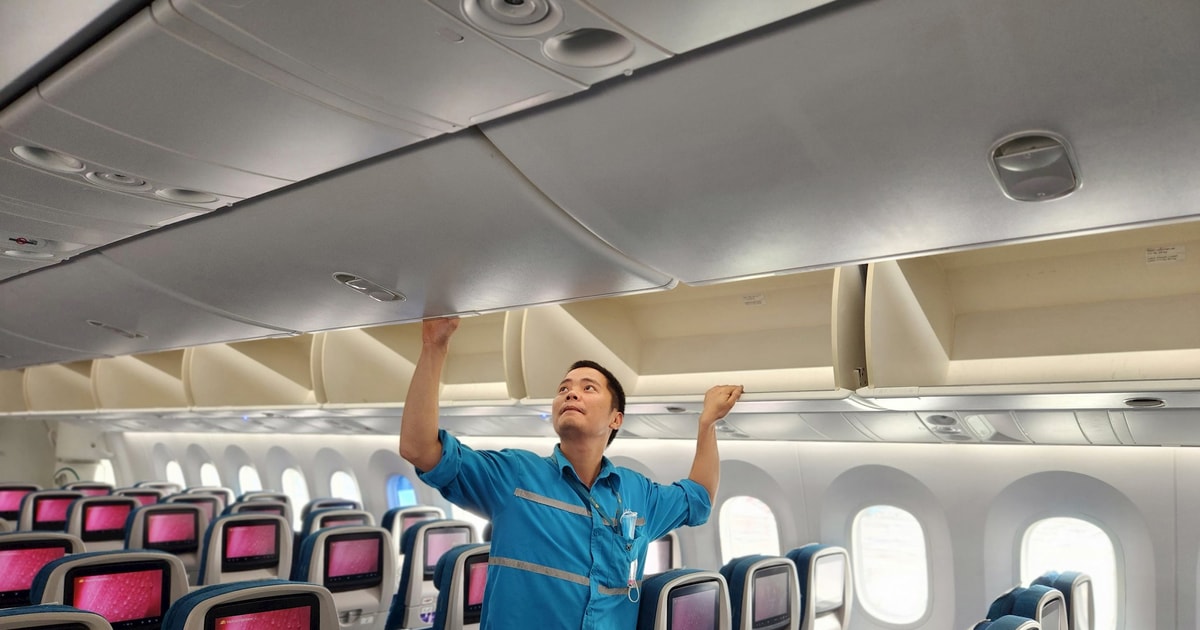 Vietnam Airlines và quy trình vệ sinh máy bay chuẩn 5 sao