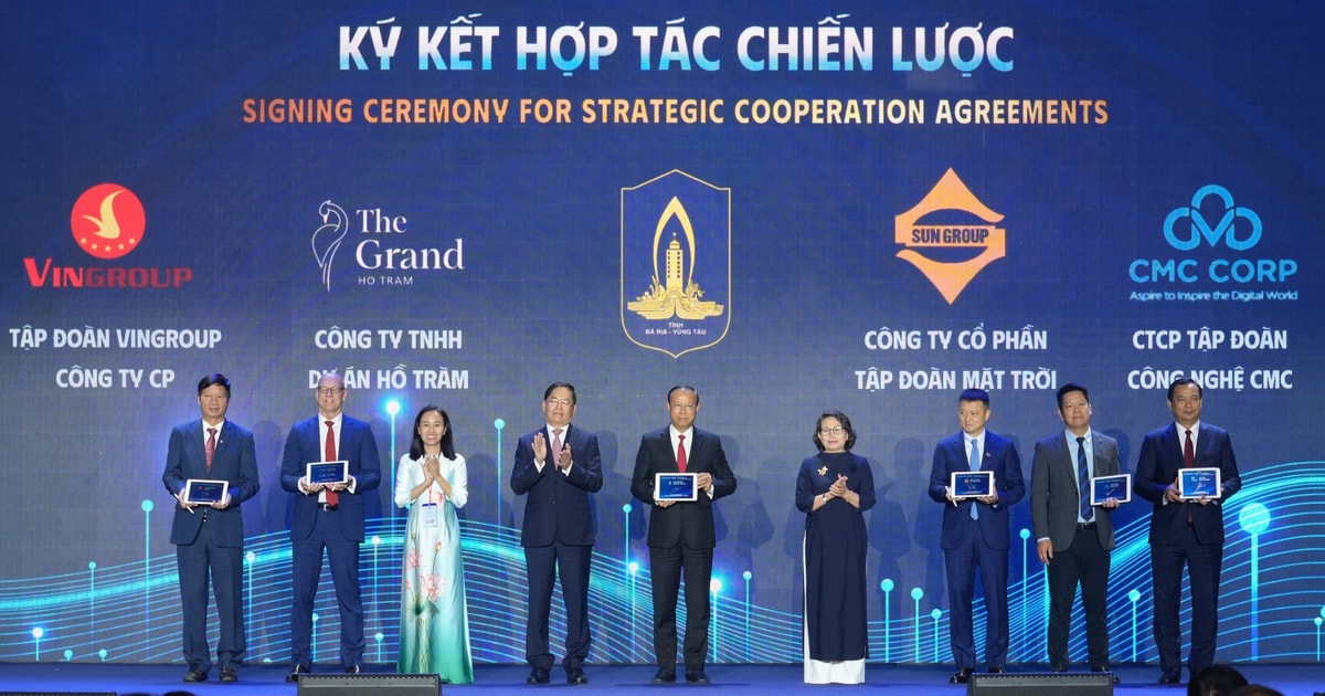 Bà Rịa Vũng Tàu ký kết hợp tác với Sun Group, đề xuất hàng loạt dự án hạ tầng chiến lược