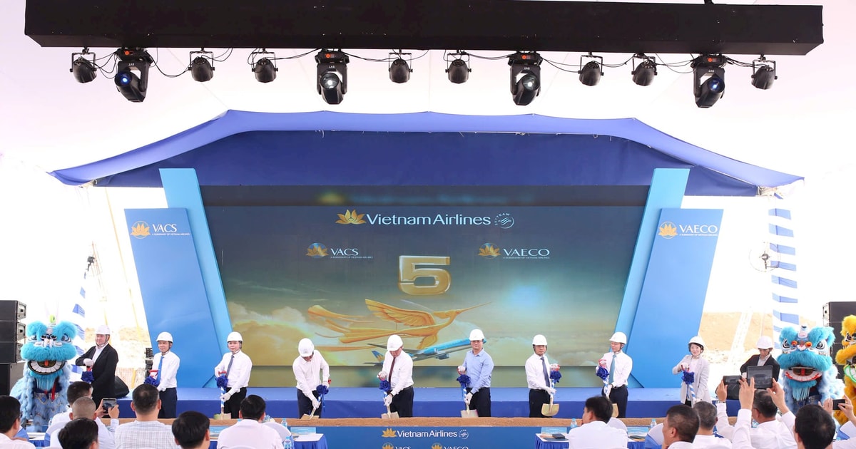 Vietnam Airlines khởi công đồng thời 2 dự án hạ tầng quy mô gần 1.800 tỷ đồng tại sân bay Long Thành
