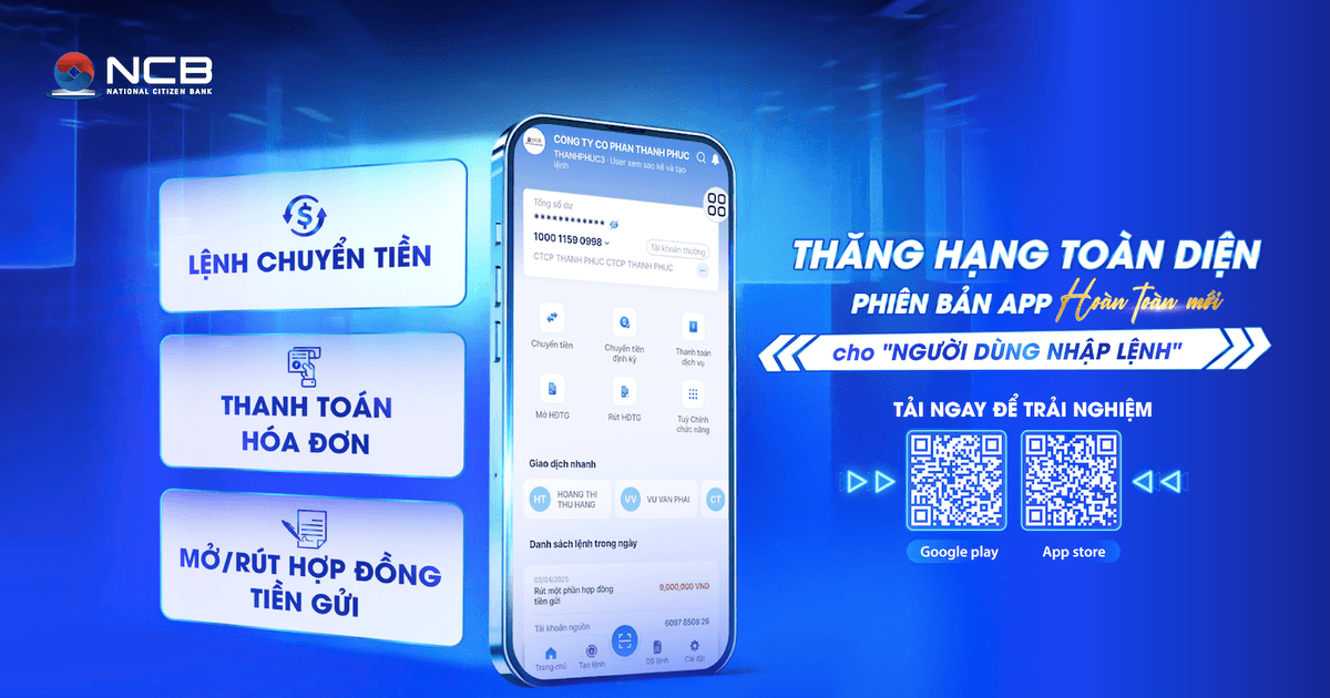 NCB nâng cấp iziMobiz - Giải pháp quản trị tài chính linh hoạt cho khách hàng doanh nghiệp