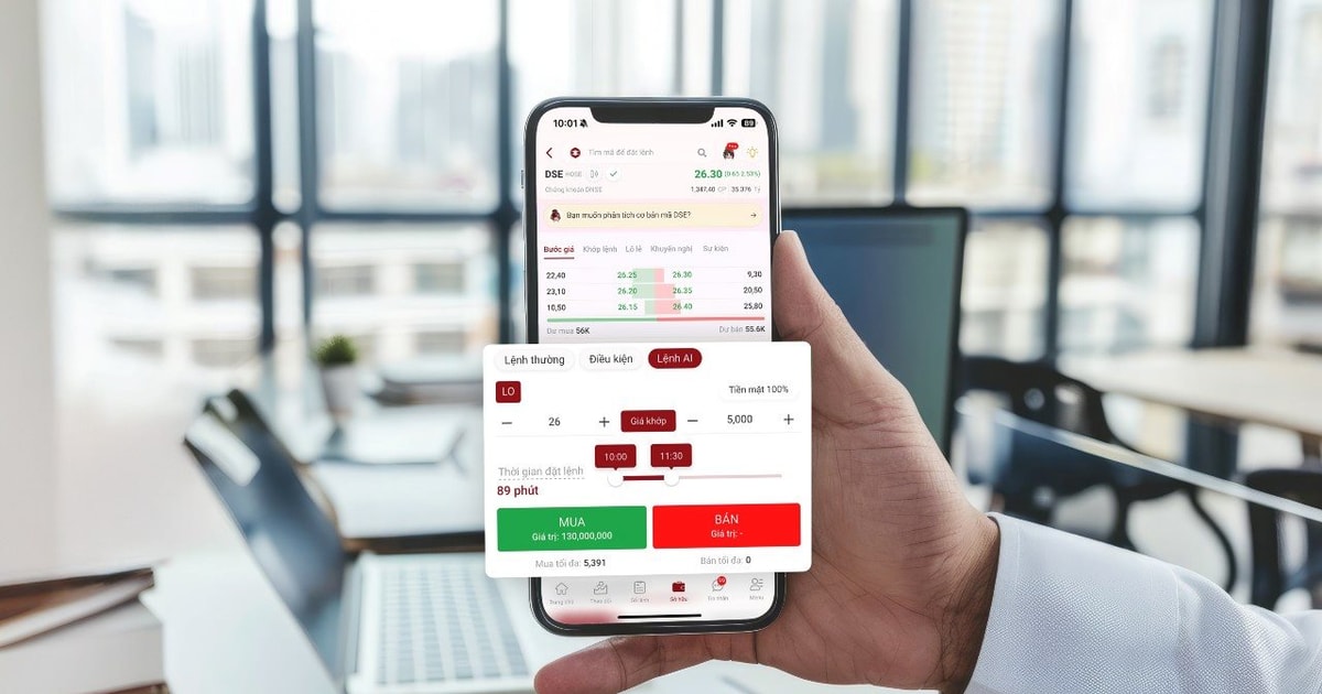 DNSE ra mắt Lệnh AI, giải phóng nhà đầu tư khỏi áp lực "bám bảng"