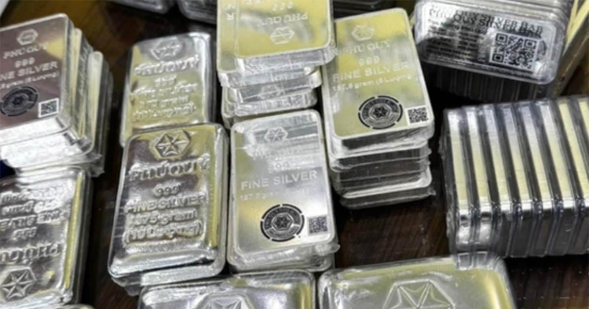 Giá bạc giảm xuống mức thấp nhất trong 2 tuần qua