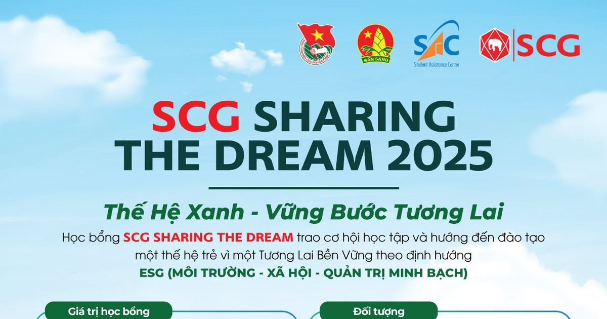 Khởi động Học bổng SCG Sharing the Dream lần thứ 19