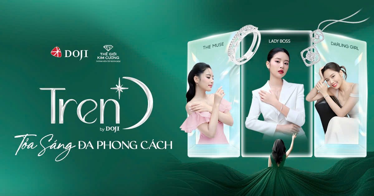 Tỏa sáng đa phong cách với mức giá thật yêu cùng TrenD by DOJI