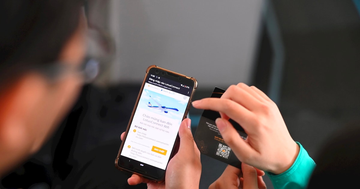 Vietnam Airlines chính thức triển khai dịch vụ Internet trên máy bay