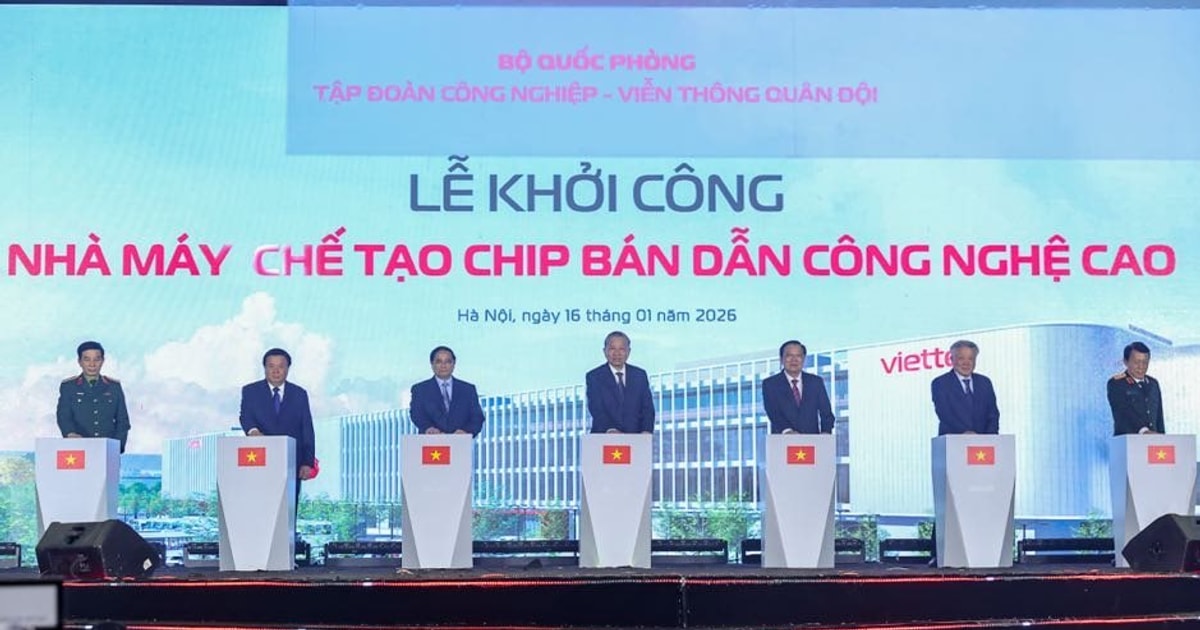 Tổng Bí thư, Thủ tướng Chính phủ dự lễ khởi công nhà máy chế tạo chip bán dẫn đầu tiên tại Việt Nam