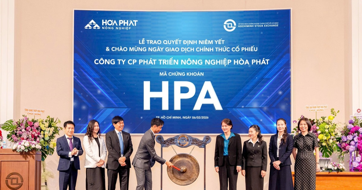 Cổ phiếu Nông nghiệp Hòa Phát tăng gần 3% phiên đầu tiên chào sàn