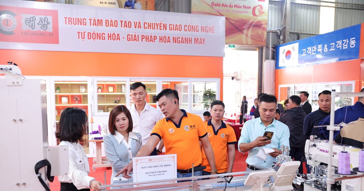 “Thiết bị tự động hóa có thể giúp nhà máy may tăng năng suất tối thiểu 20-30%”