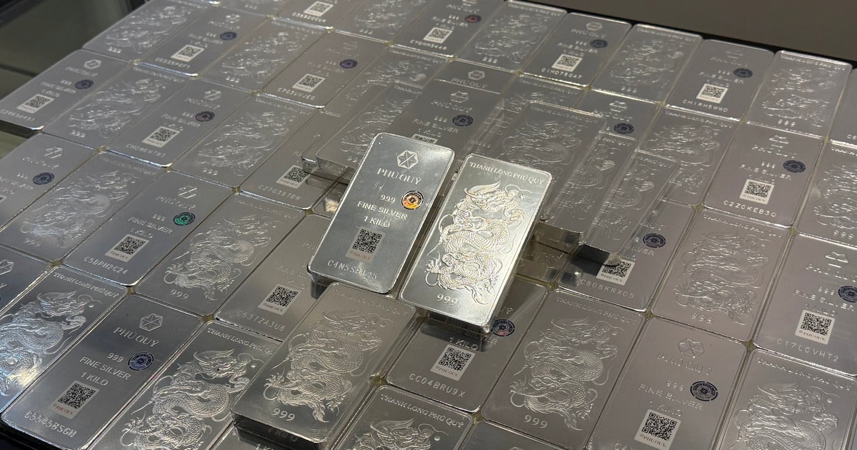 Ngày 25/3: Giá bạc tăng lên hơn 76 triệu đồng/kg