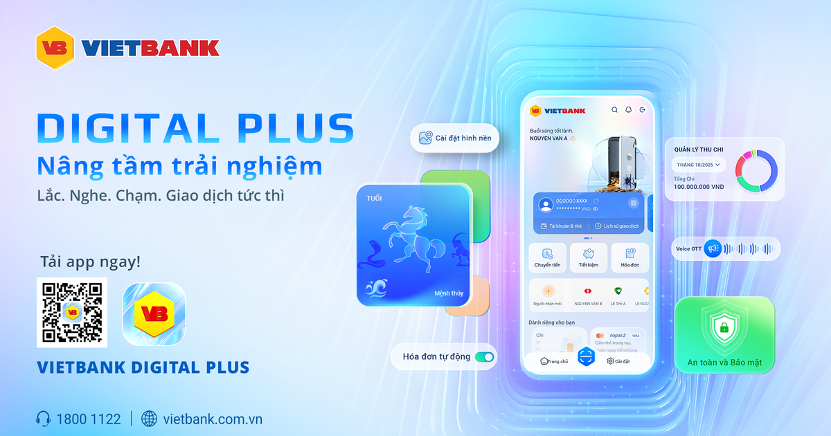 Vietbank Digital Plus - Ngân hàng số cho người dùng hiện đại