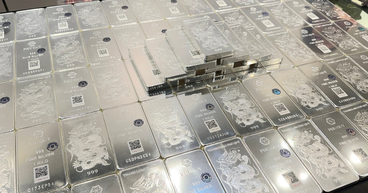 Ngày 9/4: Giá bạc giao dịch trên 76 triệu đồng/kg