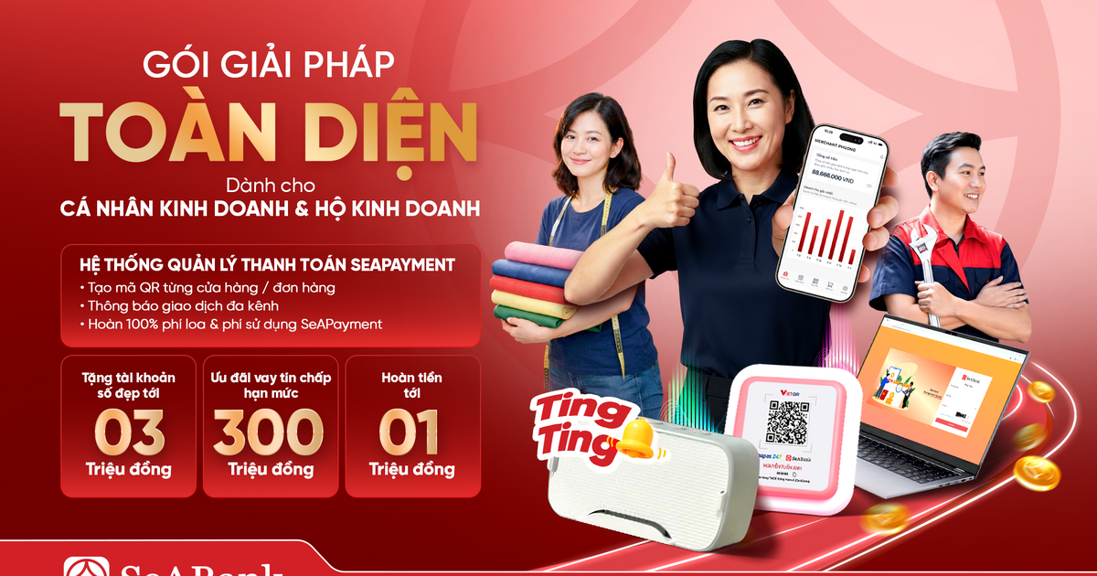 SeABank tung “combo” giải pháp toàn diện giúp hộ kinh doanh số hóa dòng tiền