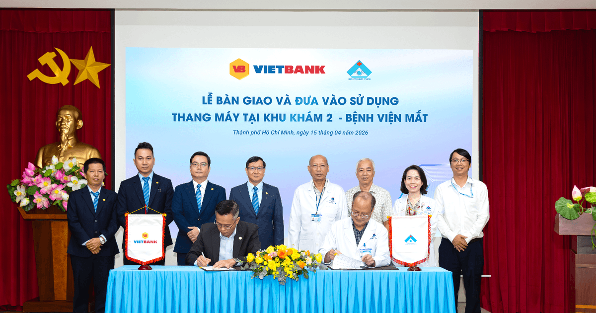 Vietbank tài trợ thang máy cho Bệnh viện Mắt TP. Hồ Chí Minh