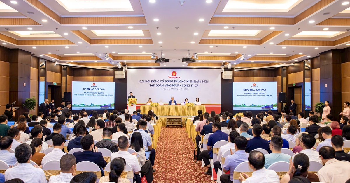ĐHĐCĐ Vingroup: Mục tiêu doanh thu kỷ lục năm 2026, cổ đông “cảm ơn” VIC vì giá tăng