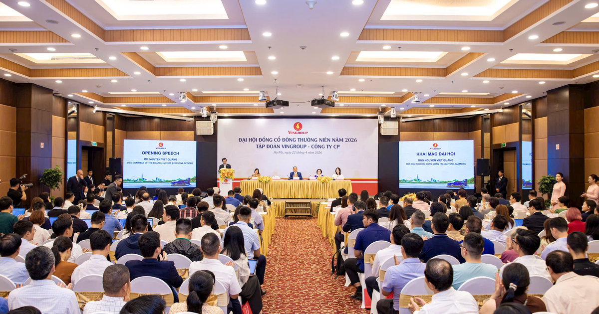 ĐHĐCĐ Vingroup: Mục tiêu doanh thu kỷ lục năm 2026, cổ đông “cảm ơn” VIC vì giá tăng