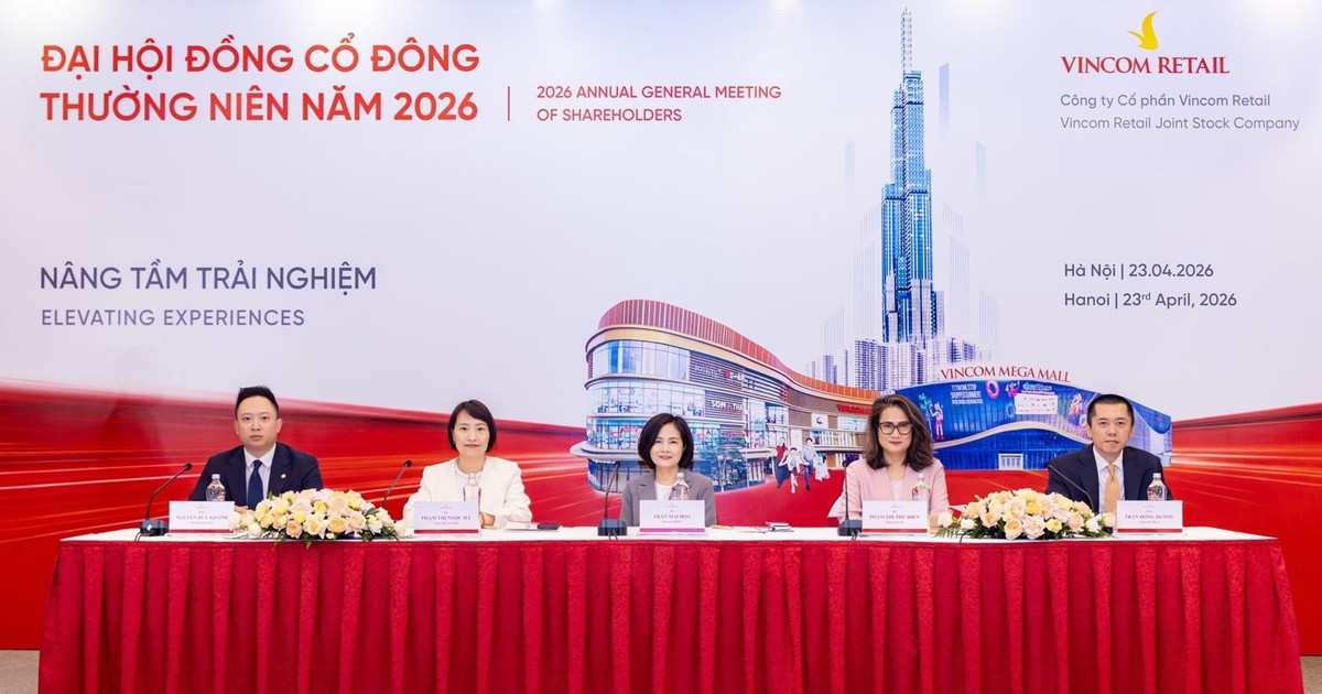 ĐHĐCĐ Vincom Retail: Mục tiêu lãi gần 5.400 tỷ đồng, chia cổ tức tiền mặt 10%