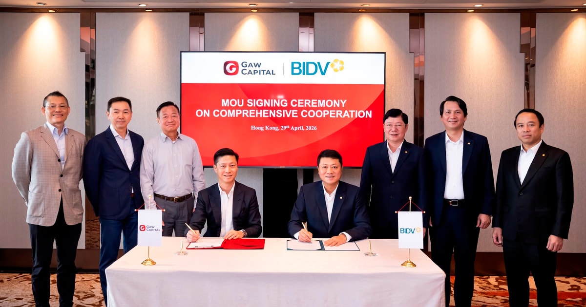 BIDV và Gaw Capital Partners tăng cường hợp tác, thúc đẩy các dự án đầu tư chất lượng cao