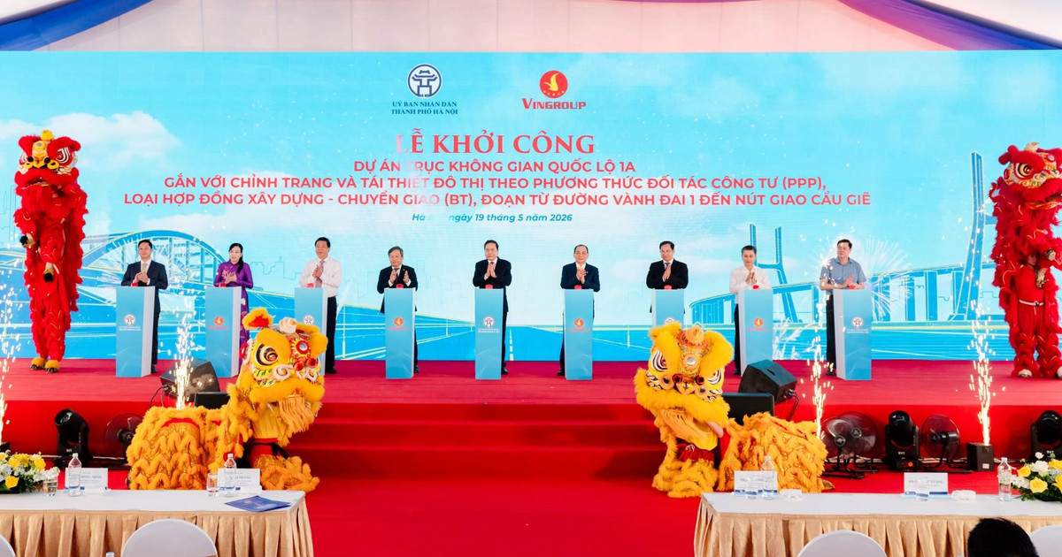 Khởi công dự án mở rộng Quốc lộ 1A đoạn từ vành đai 1 đến nút giao Cầu Giẽ vốn đầu tư 162.000 tỷ đồng