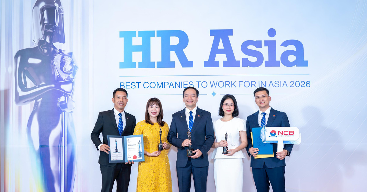 NCB thắng lớn tại HR Asia Awards 2026 với 3 giải thưởng danh giá