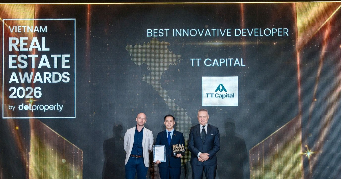 TT Capital được vinh danh “Nhà phát triển Bất động sản đổi mới sáng tạo tốt nhất Việt Nam 2026”