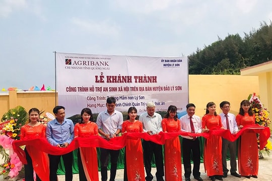 Khánh thành Trường mầm non tại huyện đảo Lý Sơn do Agribank tài trợ
