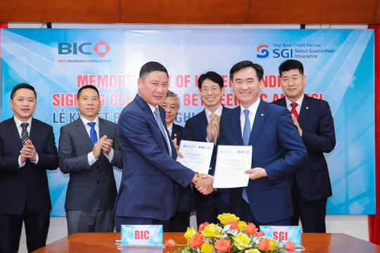 BIC và SGI ký biên bản ghi nhớ phát triển bảo hiểm bảo lãnh tại Việt Nam