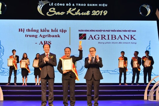 Agribank được vinh danh tại 2 hạng mục Giải thưởng Sao Khuê 2019