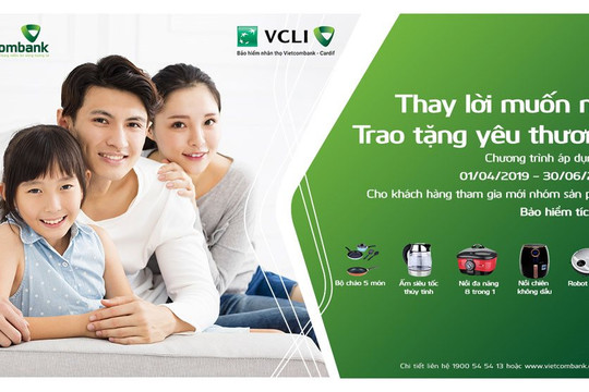 Cùng Vietcombank và VCLI “Thay lời muốn nói, trao tặng yêu thương”