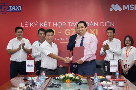 MSB phối hợp G7 Taxi triển khai thanh toán qua mã QR và thẻ không tiếp xúc