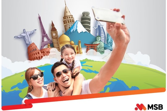 Nhiều ưu đãi cho chủ thẻ MSB Visa khi đặt tour tại Vietravel trong tháng 7