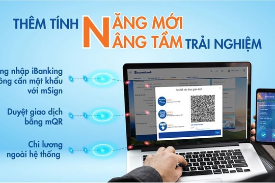 Ngân hàng điện tử Sacombank thêm nhiều tính năng mới