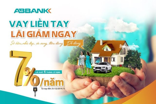 ABBANK cho vay hấp dẫn với lãi suất từ 7%/năm