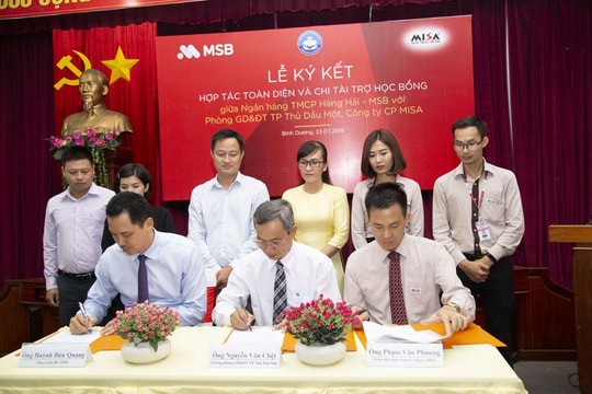 MSB cung cấp giải pháp thanh toán tiện ích cho phụ huynh học sinh tại TP.Thủ Dầu Một
