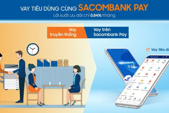 Chủ thẻ Sacombank được vay nhanh và trả góp với lãi suất hấp dẫn