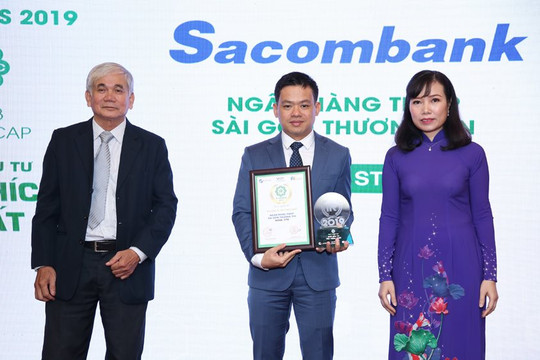 Sacombank vào Top 3 doanh nghiệp niêm yết được nhà đầu tư yêu thích nhất năm 2019
